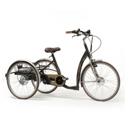 Vermeiren VINTAGE-E - rehabilitacyjny rower trójkołowy dla dorosłych ze wsparciem elektrycznym