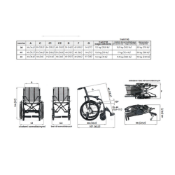 Wózek inwalidzki dziecięcy i dla dorosłych ormesa trolli t60