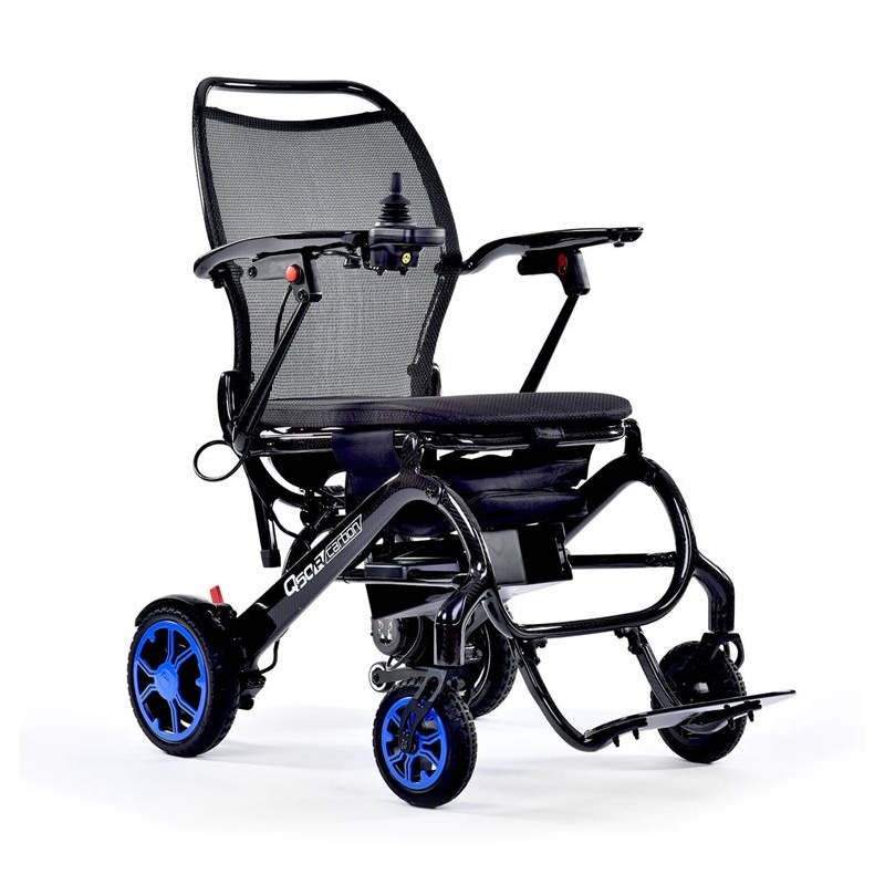 Wózek inwalidzki o napędzi elektrycznym Quickie Q50R Carbon