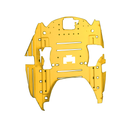 Oparcie profilowane JAY Fit 2U yellow