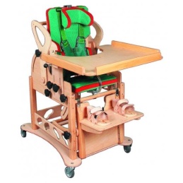 Fotelik pionizujący z blatem