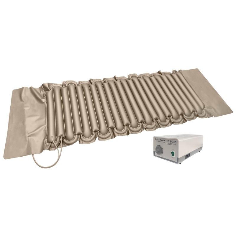 Materac przeciwodleżynowy zmiennociśnieniowy z pompą